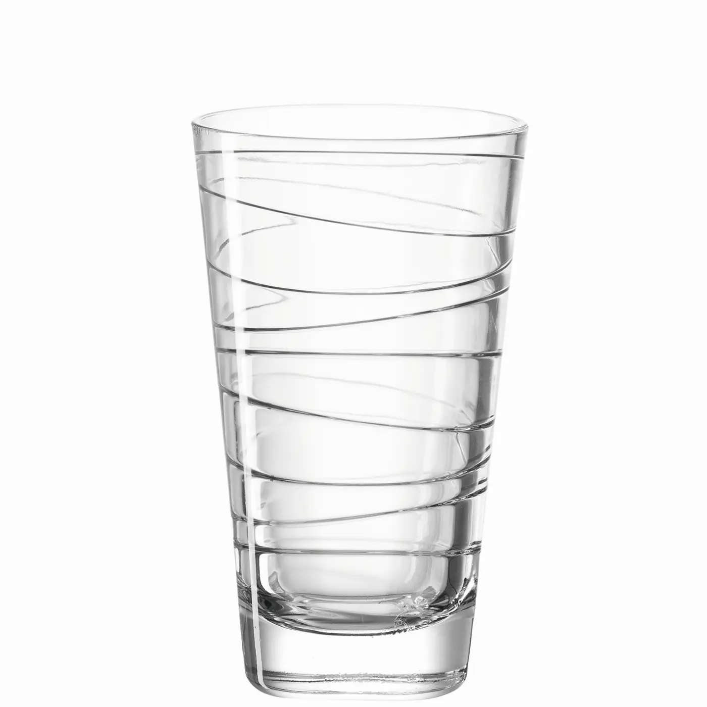Leonardo  Glasbecher VARIO Glas mit klarem Strukturlack – Höhe ca. 12,6 cm