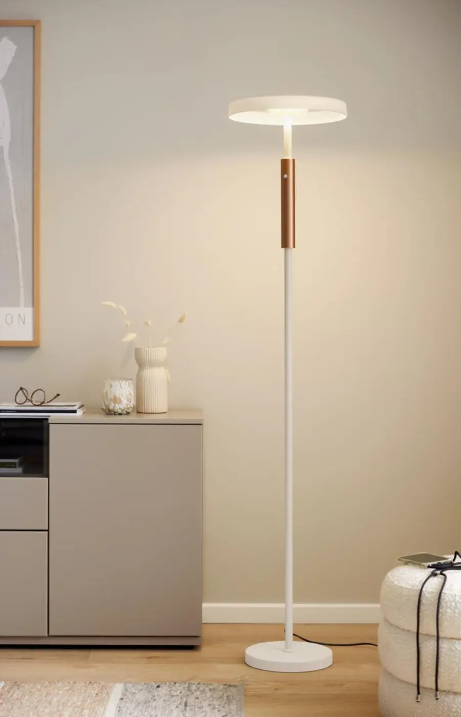 Interliving Fluter Serie 9351 Hellgrau