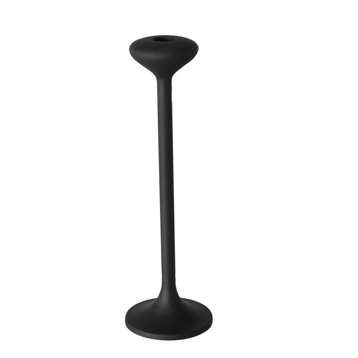 Boltze  Kerzenleuchter Leos Schwarz 28 cm hoch