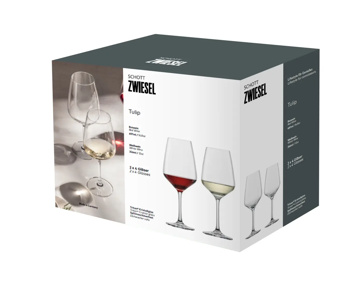 Zwiesel 8er Weingläserset Tulip Tritian klar