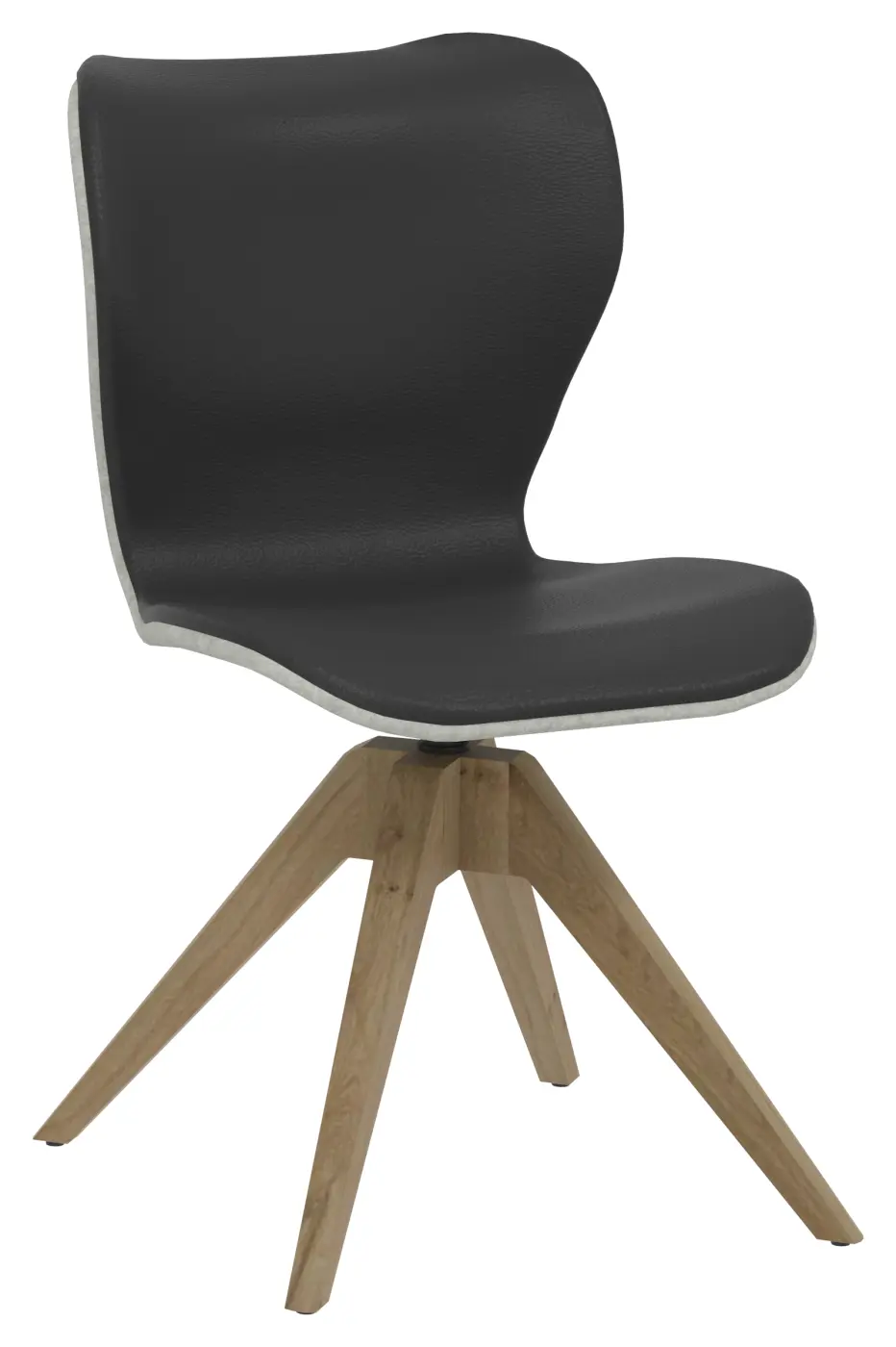 Voglauer Polsterstuhl Vrock grau/schwarz Voglauer Polsterstuhl Vrock grau/schwarz