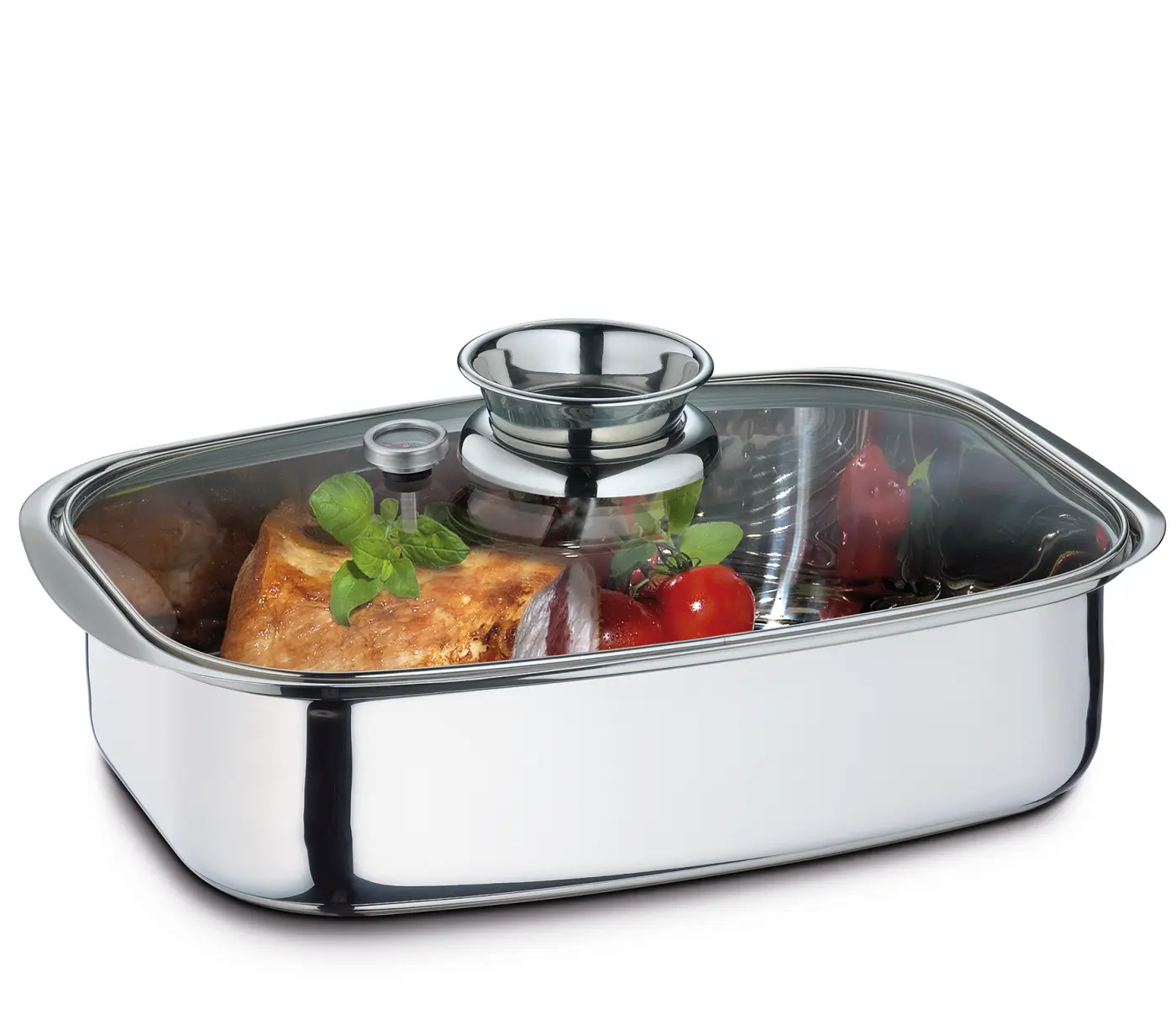 Küchenprofi Aromabräter/Dampfgarer Edelstahl  36 cm