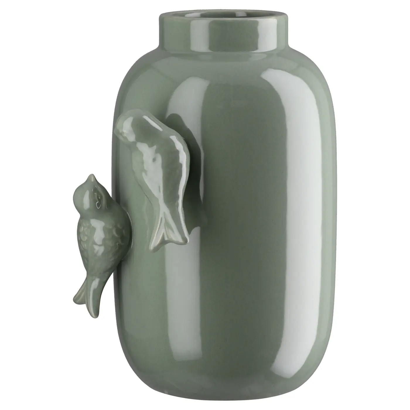 Gilde Vase Apus grün 25 cm Keramik