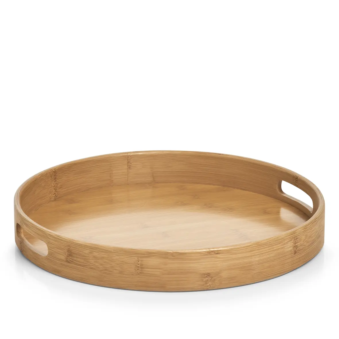 Zeller Tablett Bambus natur ca. 38 cm rund