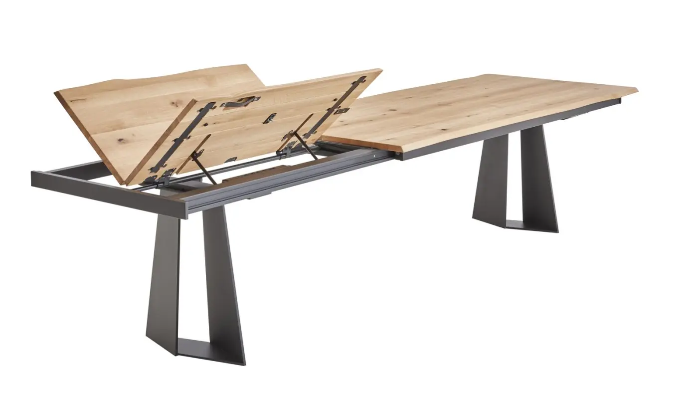 Venjako Esstisch ET 674 Chic Wildeiche hell 220 (320) x 100 cm