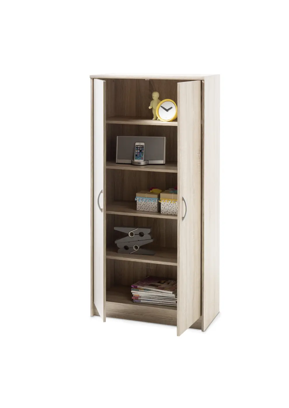 BegaConsult  OPTIMUS Hochschrank Eiche Sonoma BHT ca.  72x148x35 cm