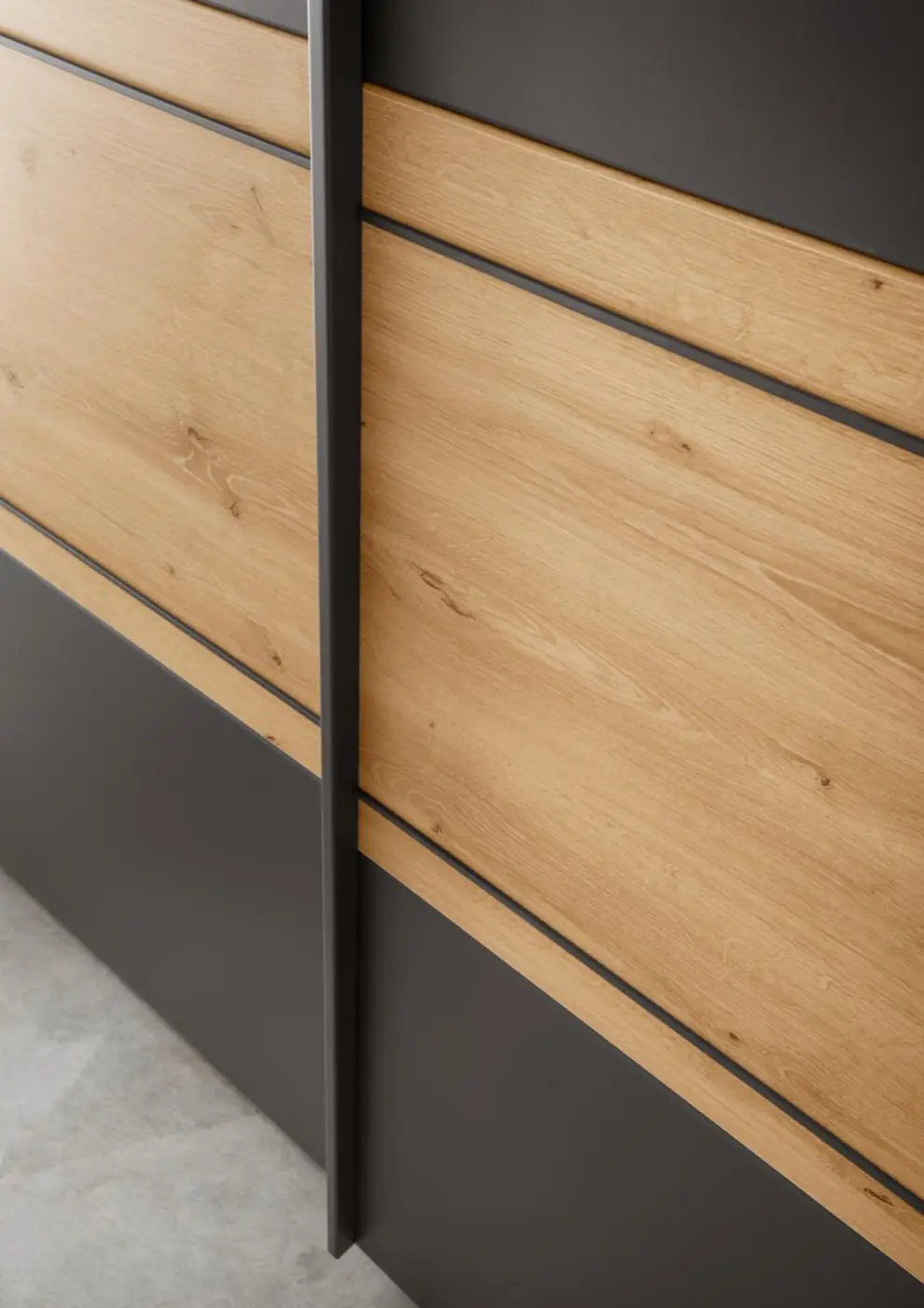 Wiemann  Komplettschlafzimmer  Alabama Graphit/Eiche Bianco Dekor 