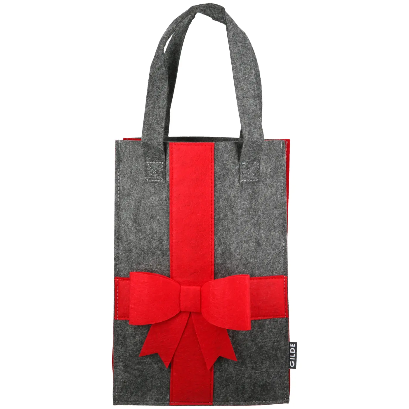 Gilde Geschenktasche dunkelgrau L 20 x B 8 x H 30 cm