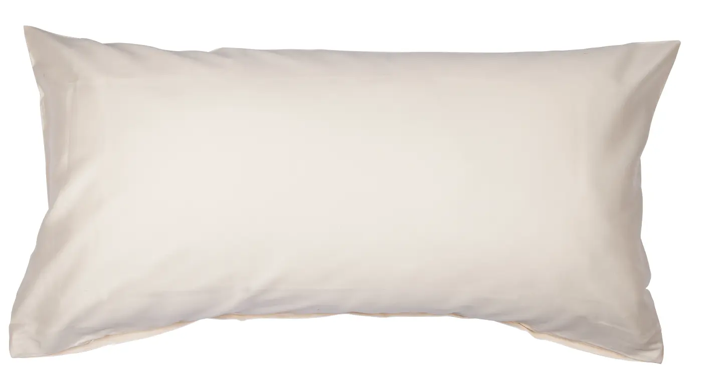 Janine Mako-Satin Kissen Colors creme   40x80 cm