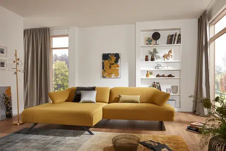 Himolla Polstergruppe Signa inklusive Komfortfunktionen Q2 Fashion gold ca. 165x 276 cm