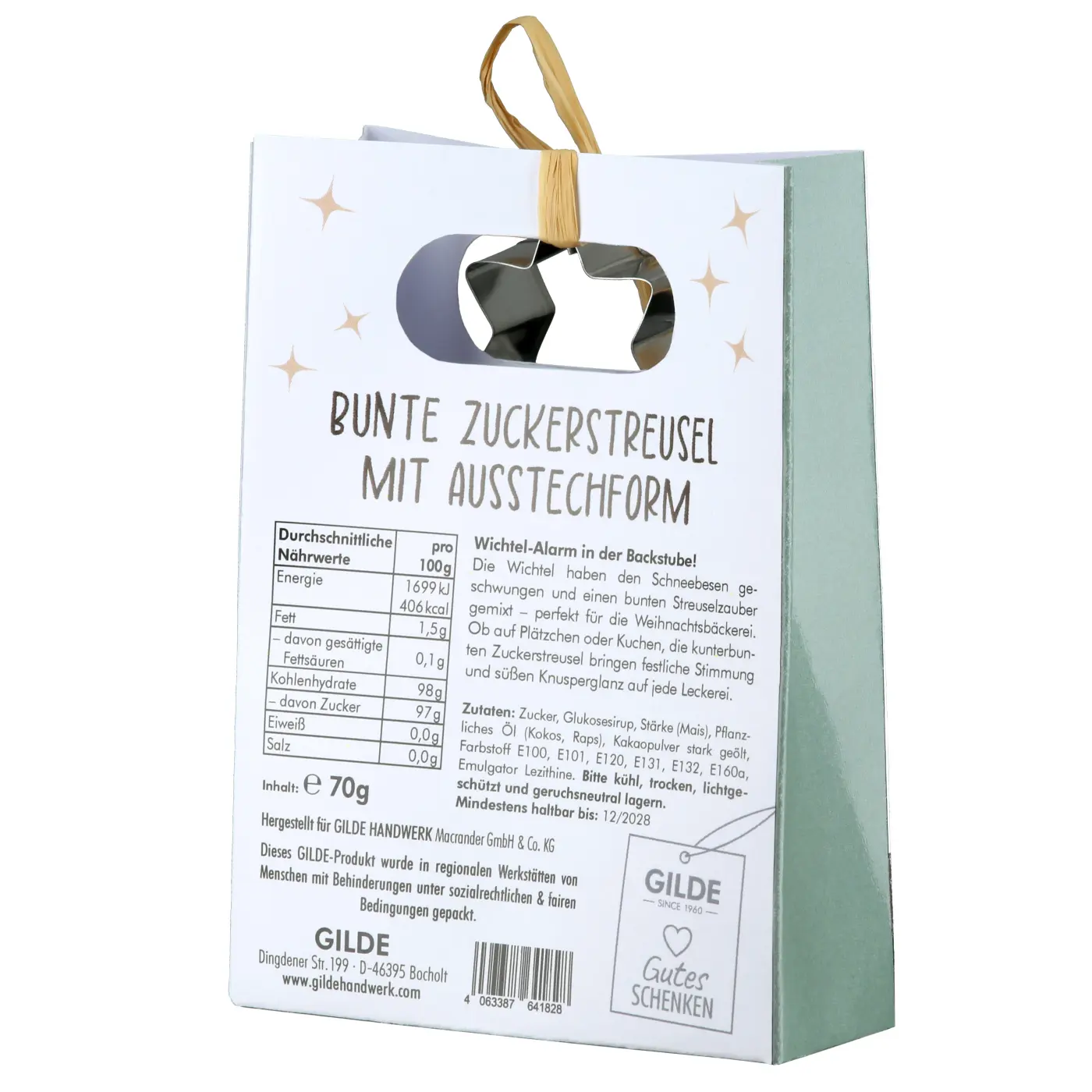 Gilde Geschenktütchen Nils weiß L 3.5 x B 9 x H 12.5 cm