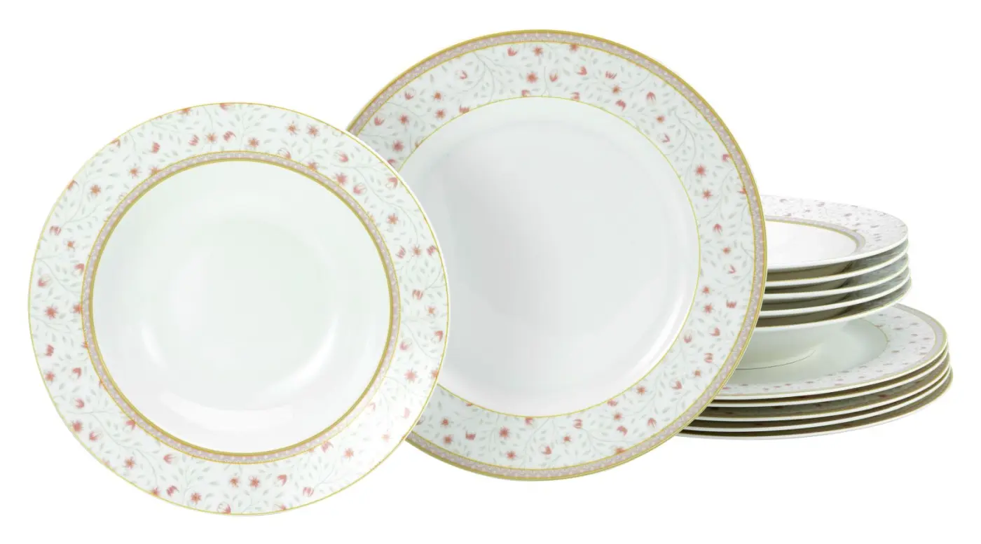 CreaTable Tafelservice 12 tlg Emilia (NBC) floral 