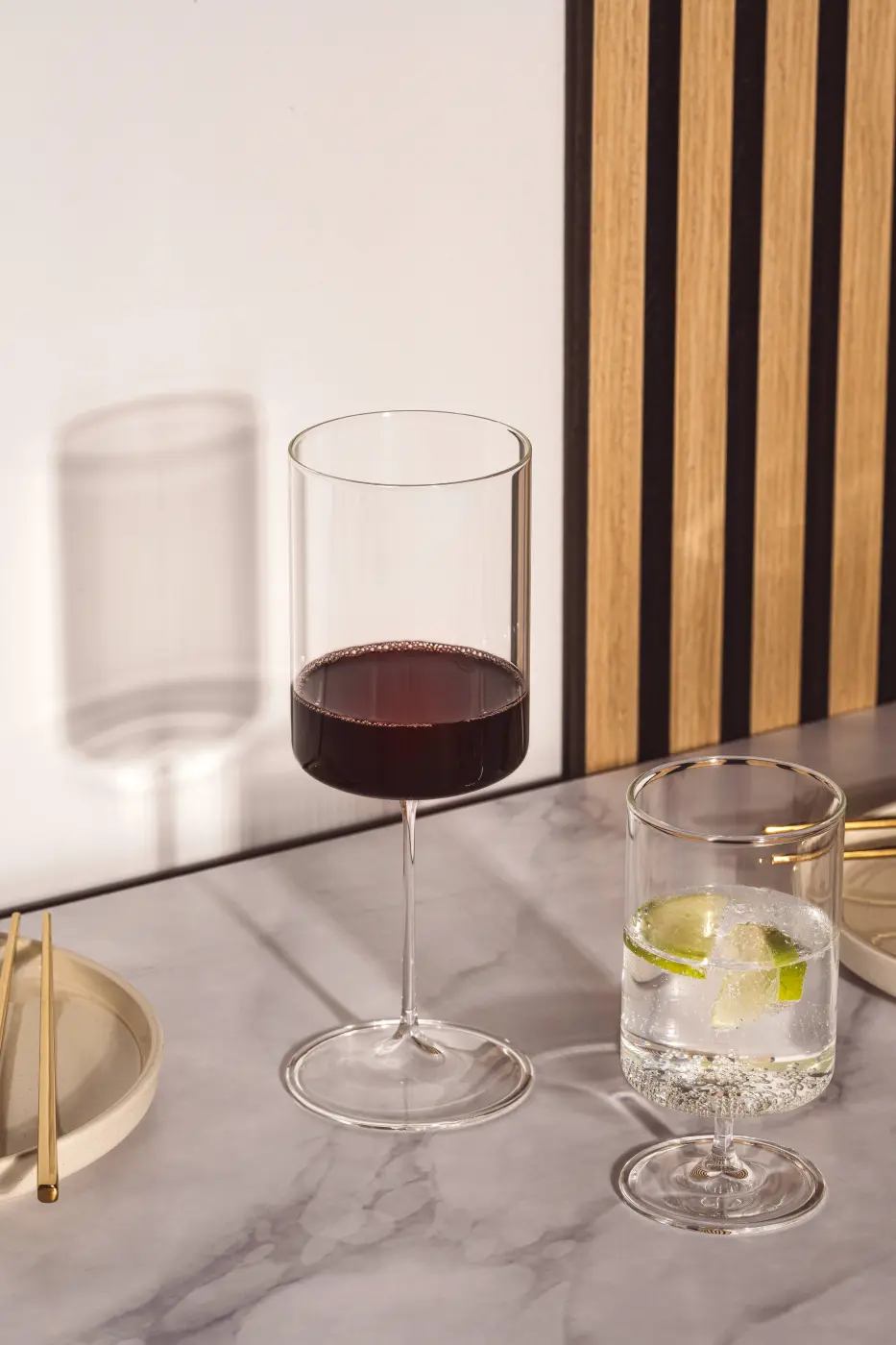 Leonardo Wasserglas (auf Fuss) 2er Set BASSO klar 250 ml 15,5 cm