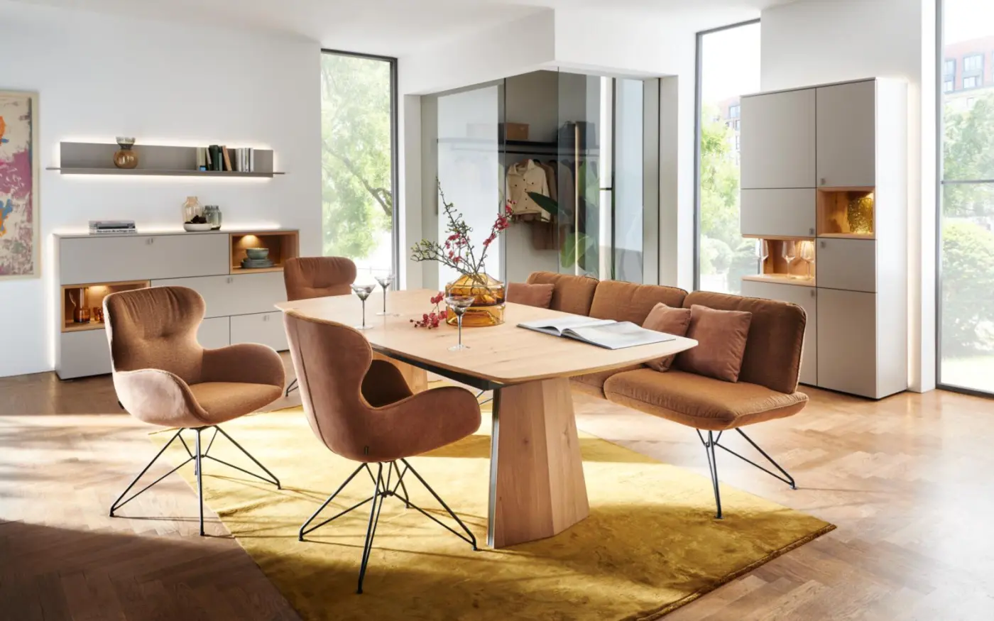 Venjakob Sessel Benita mit Drehfunktion orange 