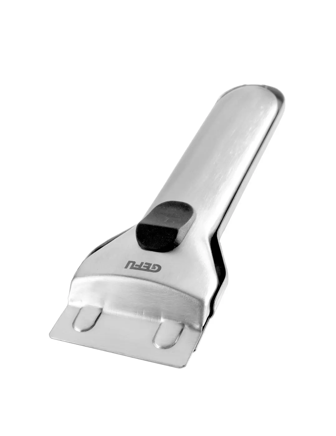 GEFU Glaskochfeldschaber POLITO schwarz/silber hochwertiger Edelstahl