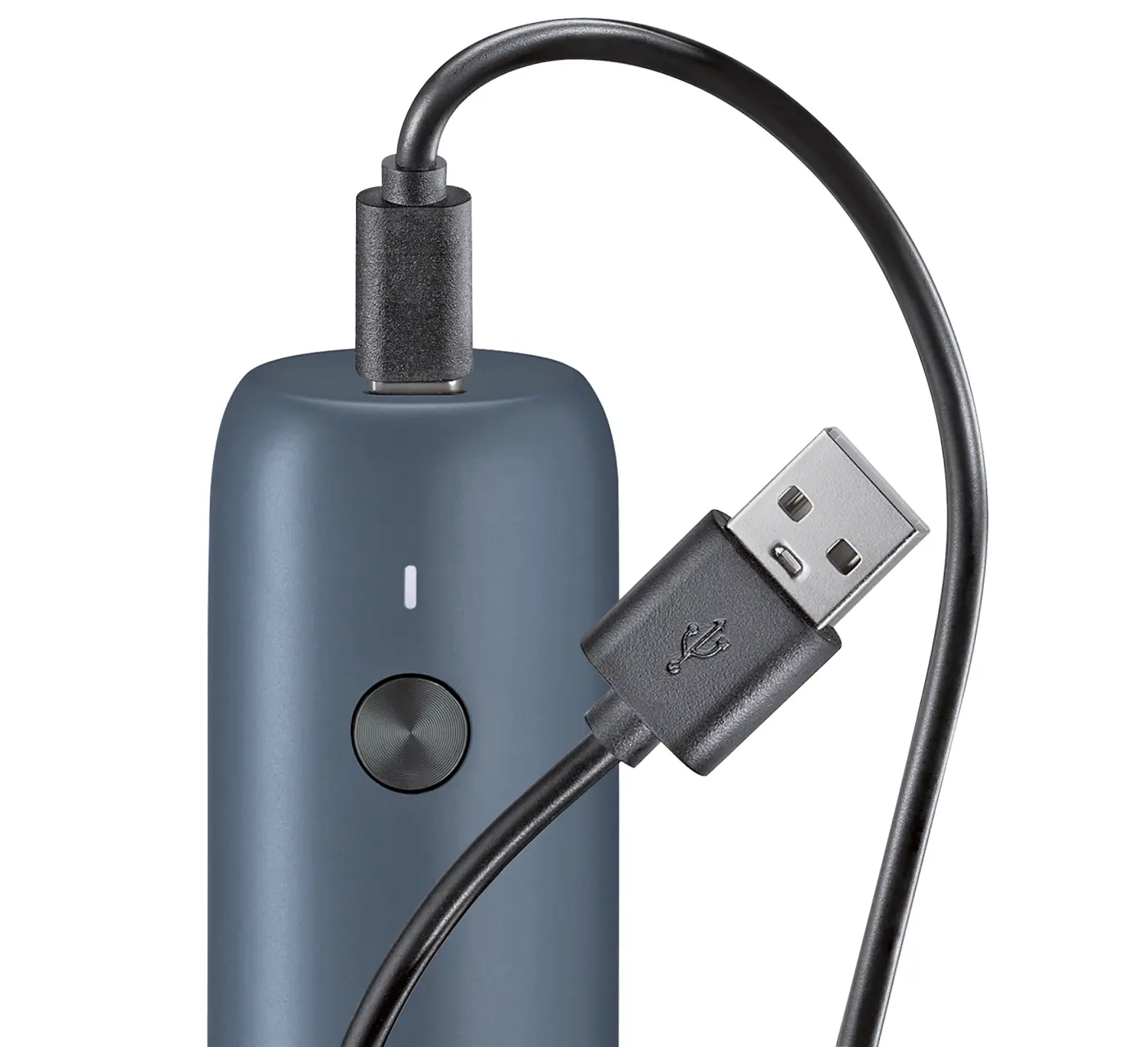 Zassenhaus Pfeffermühle KÖLN USB elektrisch 14 cm blau