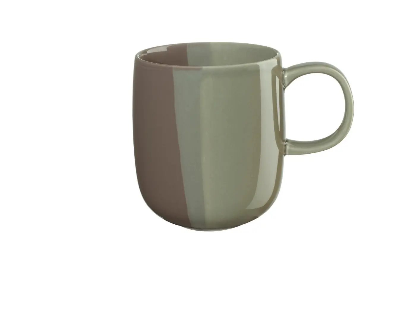ASA Henkelbecher joy cocoa mehrfarbig glz D. 9 cm, H. 10,5 cm, 0,4 l.