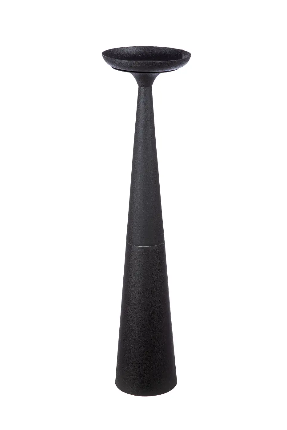 Gilde Kerzenleuchter "Rotonda" schwarz H:64cm D:21cm