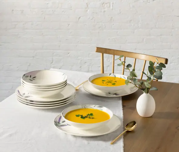 Seltmann Weiden Tafelservice 12 tlg Savona 65647 Provence creme/lavendel