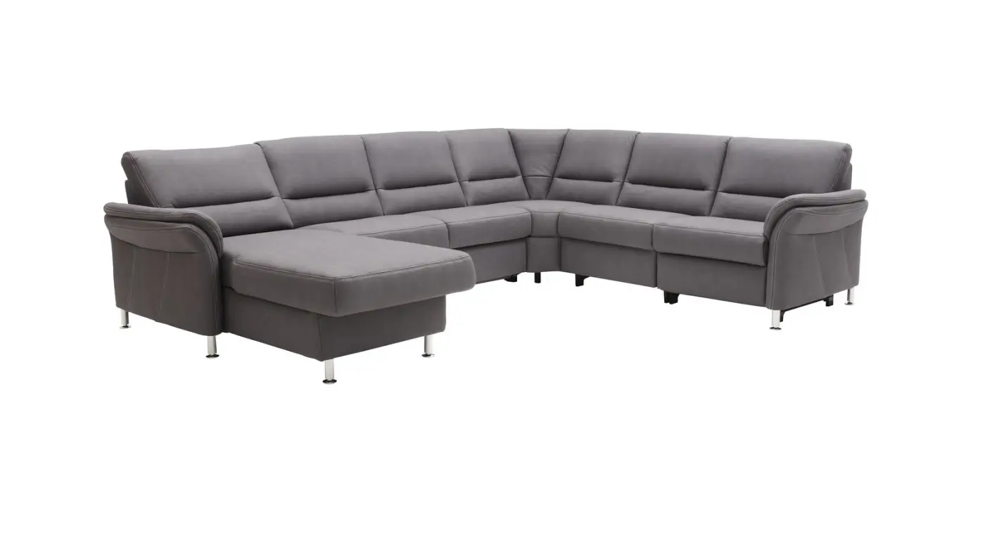 Zehdenik Wohnlandschaft MM-ZE1049  Mammut grau ca. 173 x 330 x 262 cm