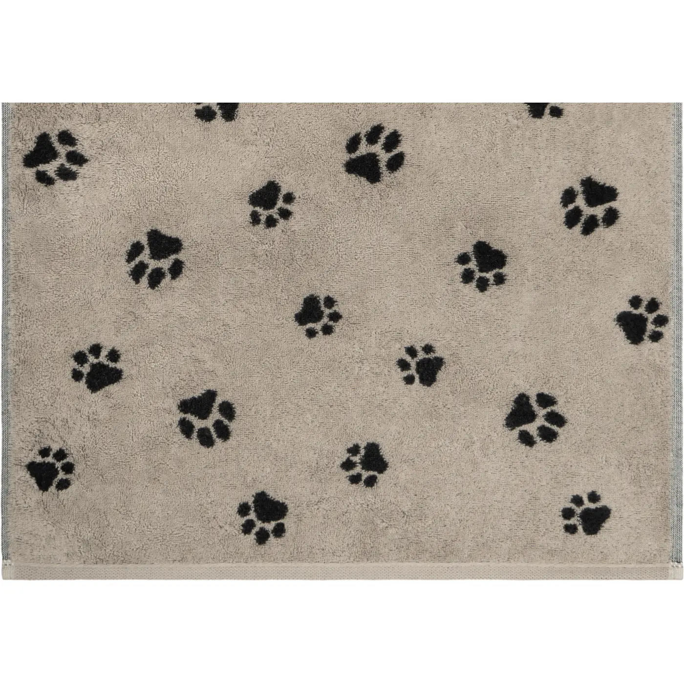 Cawoe Handtuch We love Dog schwarz/natur 50/100 cm