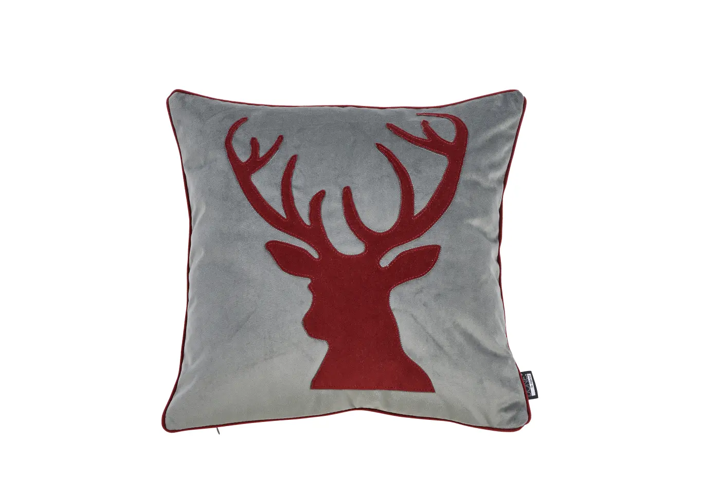 DONE. Kissenhülle Deer Grey/Red