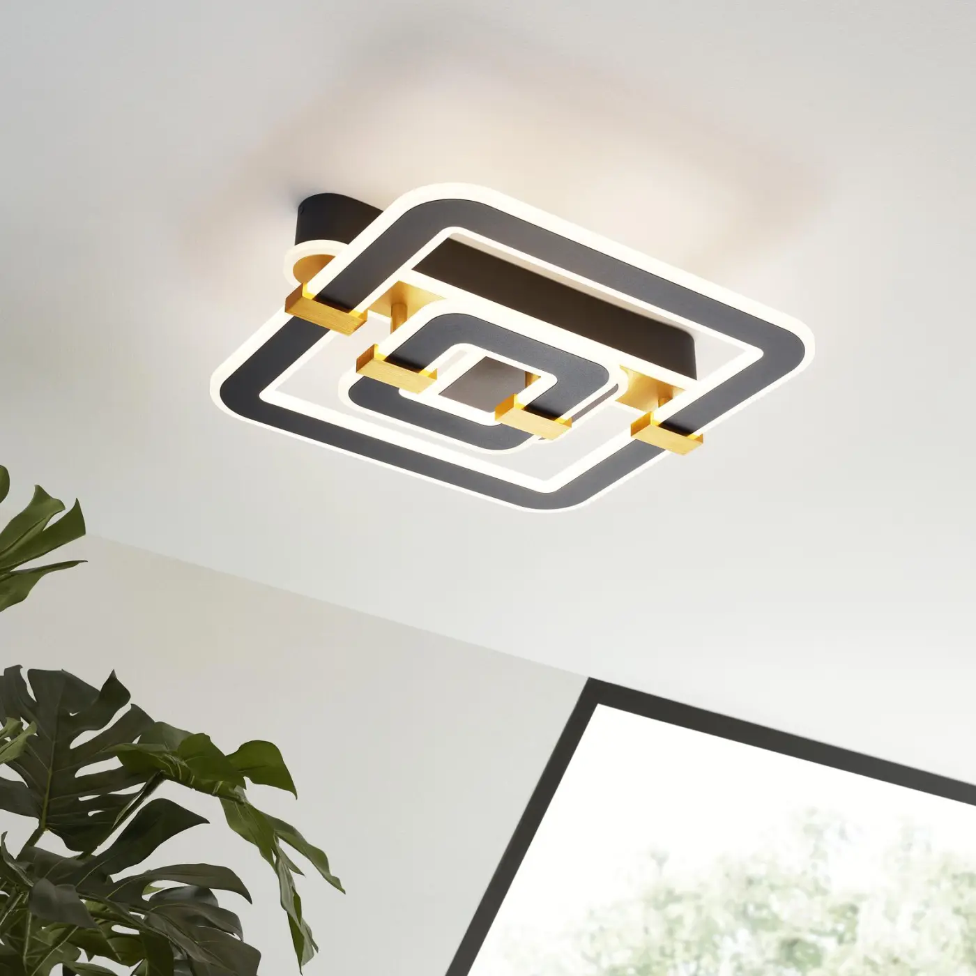 Interliving Deckenleuchte IL 9330 Grau Metall