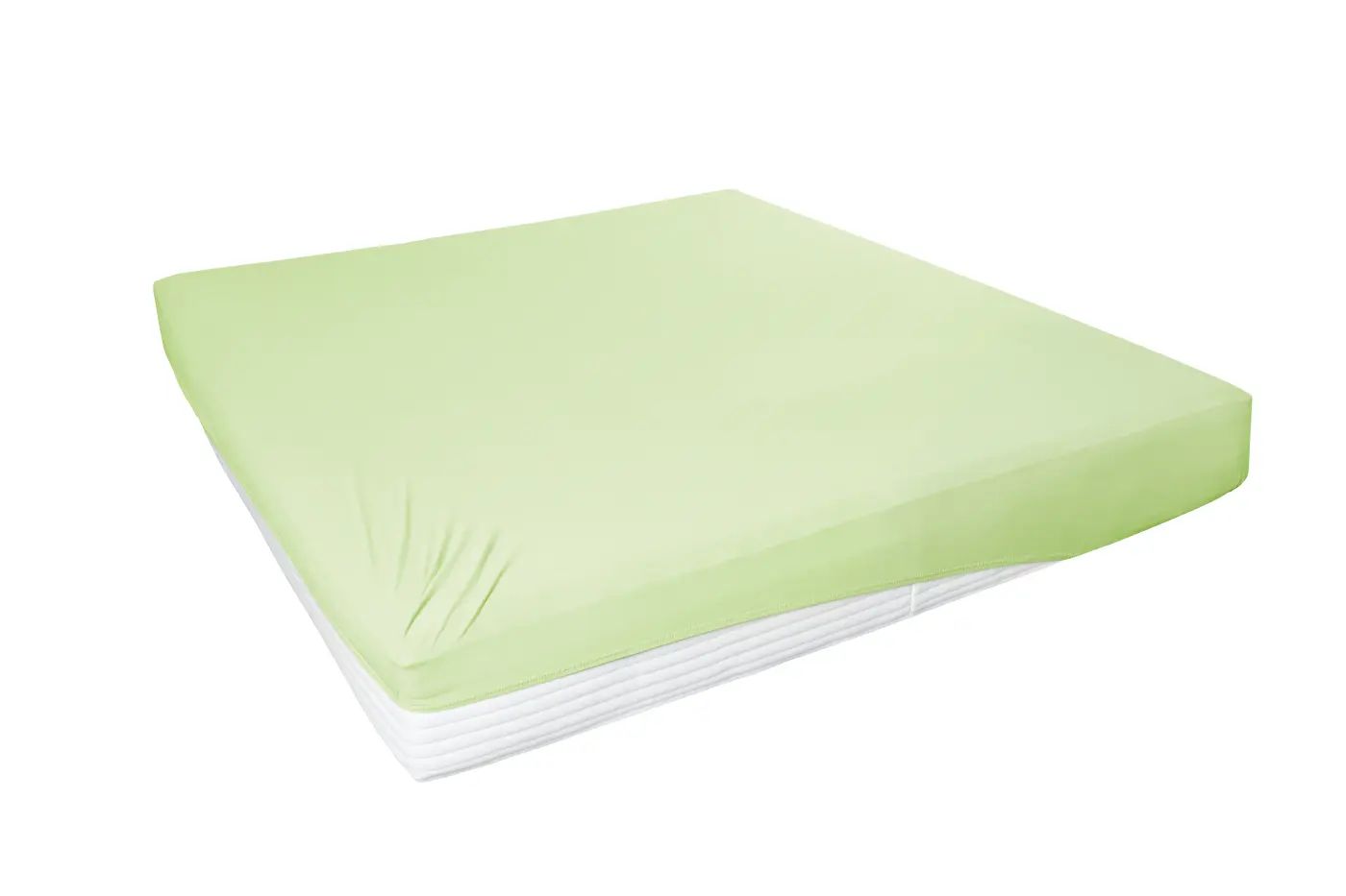 So!Wonderful Boxspring Spannbetttuch, 150 x 200 cm Baumwolle, Elasthan limone