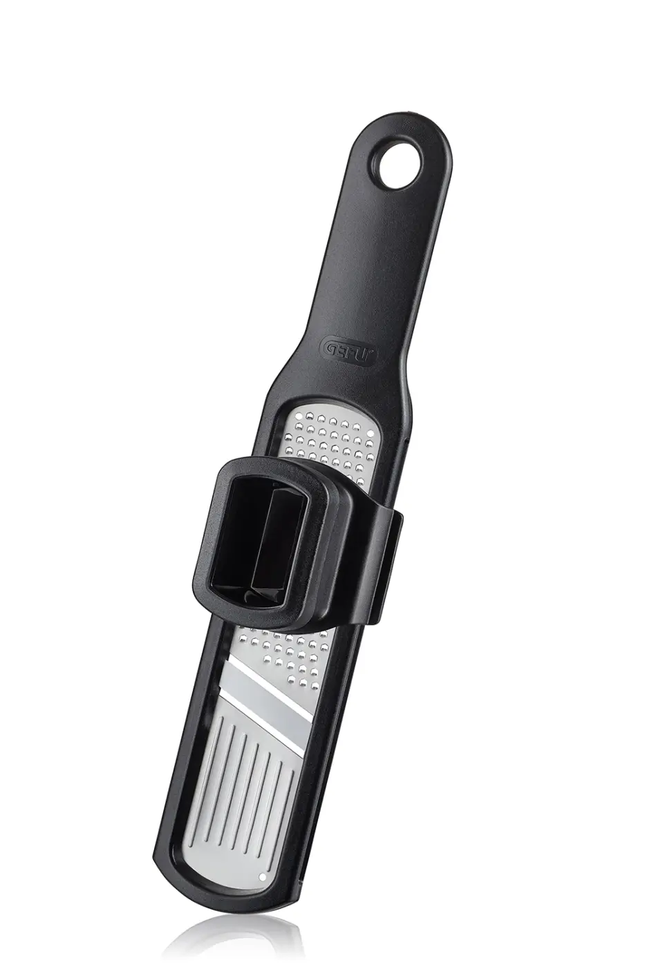 Gefu Knoblauchreibe/-Hobel RAFINO Schwarz, silber