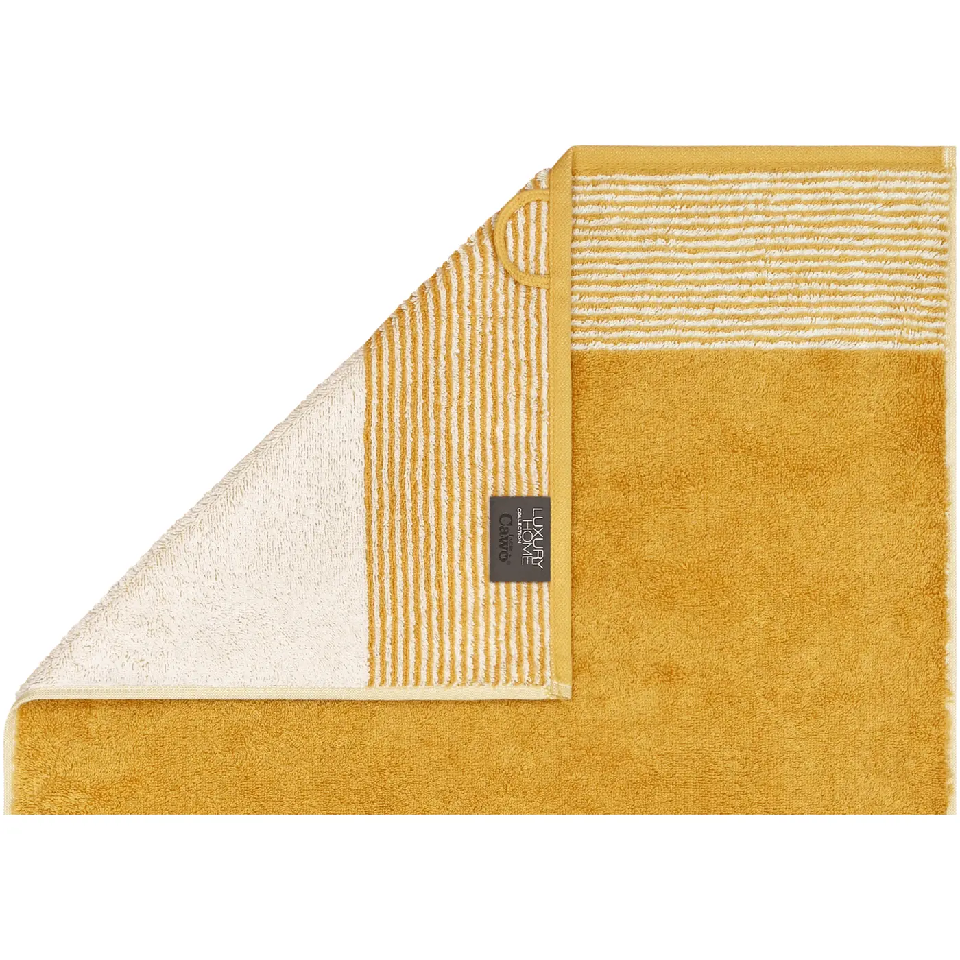 Cawö Handtuch Two-Tone Doubleface gold 50/100 cm