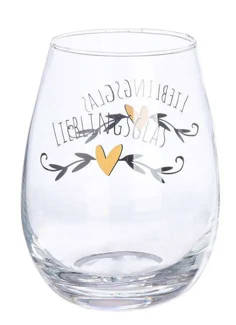 Gilde Trinkglas "Lieblingstasse" transparent 300 ml 