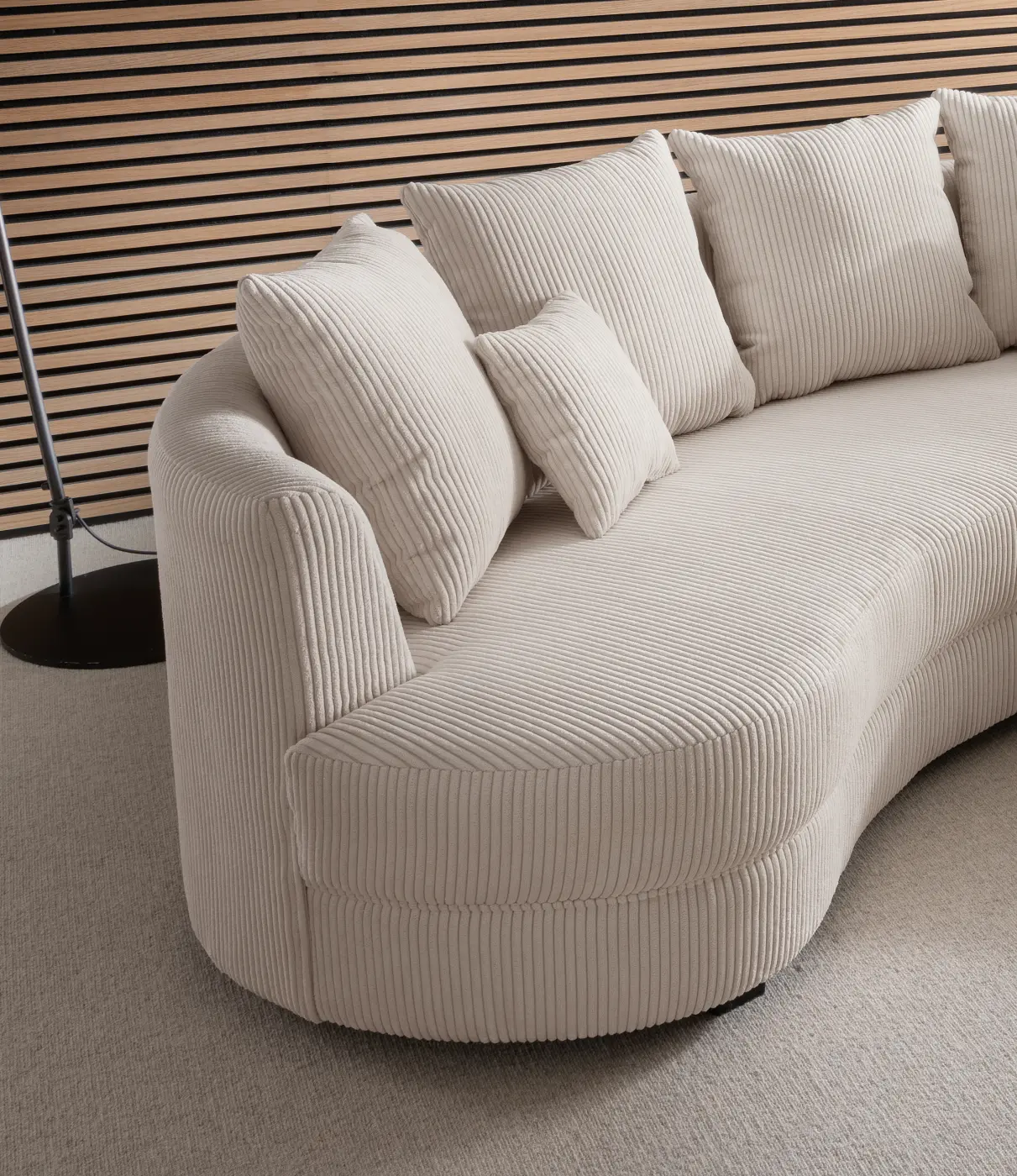 Benformato Rundecke Limoncello Cord beige 160 x 300 x 160 cm