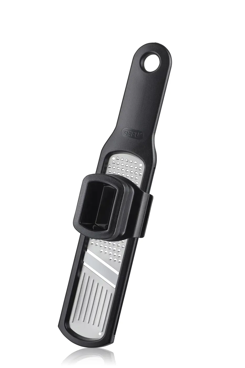 Gefu Knoblauchreibe/-Hobel RAFINO Schwarz, silber