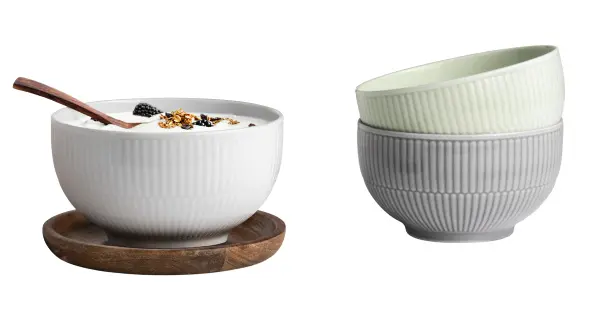 Seltmann Weiden Müslischalen-Set Amina 3-tlg. seladon/silbergrau/weiß