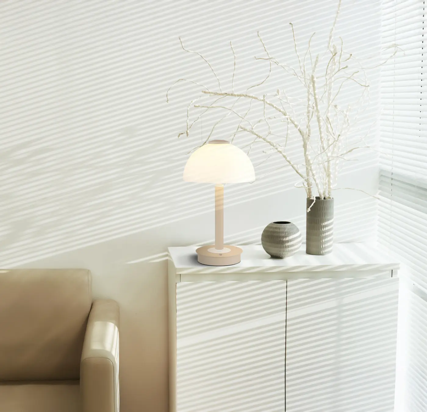 Interliving Tischleuchte Serie 9353 Natur