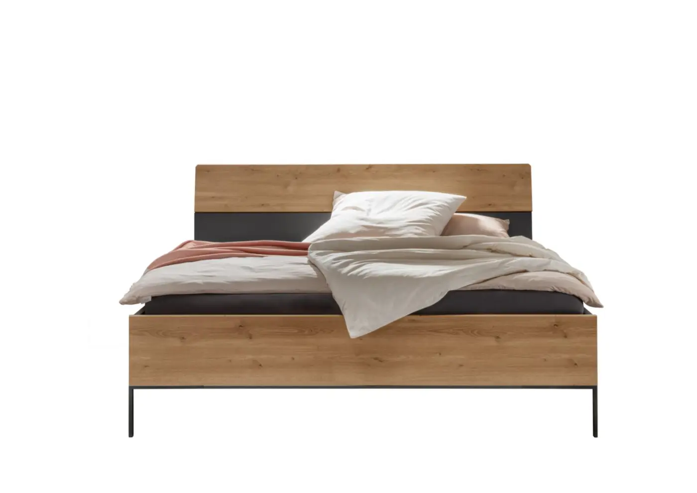 Wiemann  Komplettschlafzimmer  Alabama Graphit/Eiche Bianco Dekor 