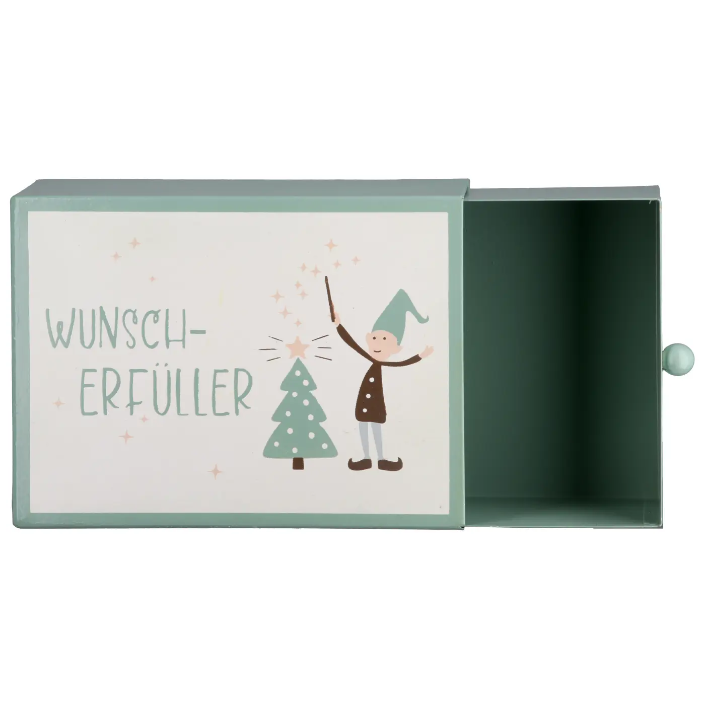 Gilde Geschenkbox Nils hellgrün L 6 x B 14 x H 10 cm