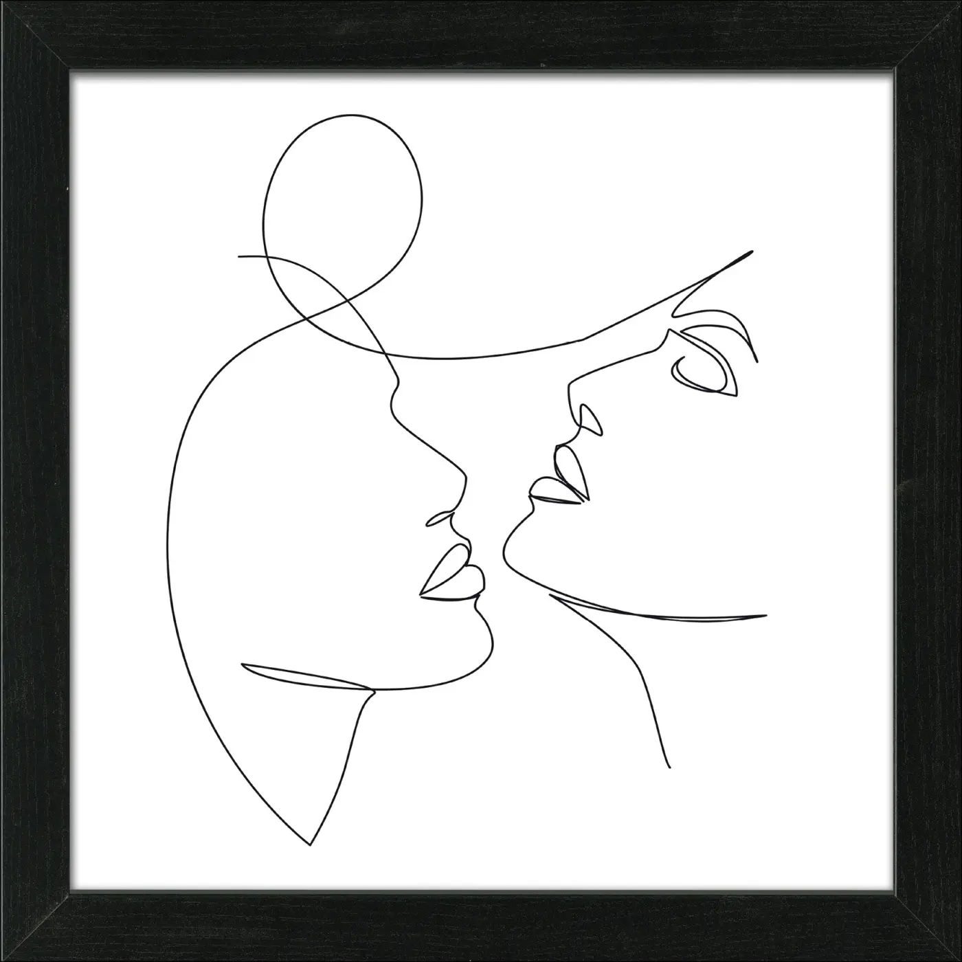 ProArt  Scandic-Living Line-Art-Faces V schwarz-weiß