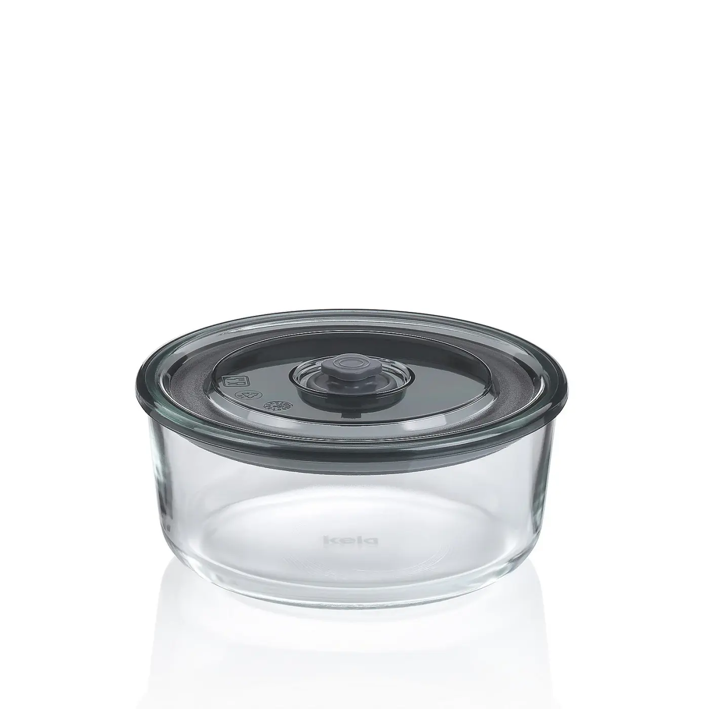 Kela Frischhaltedose Aurelia Glas transparent 6,5cm 15,5cm Ø 0,7l