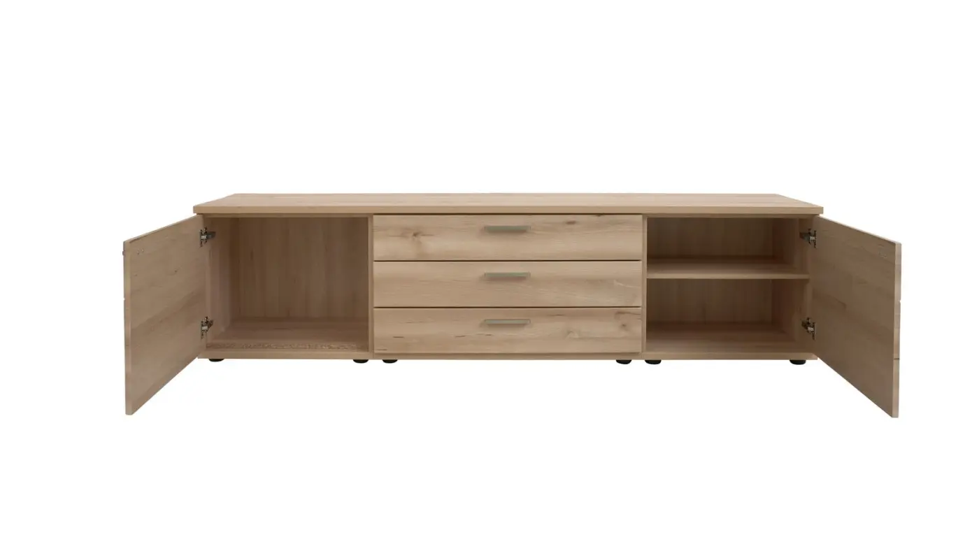 Interliving  Wohnkombi Serie 2110 Naturbuche  ca. 315 x 216 x 40-45cm