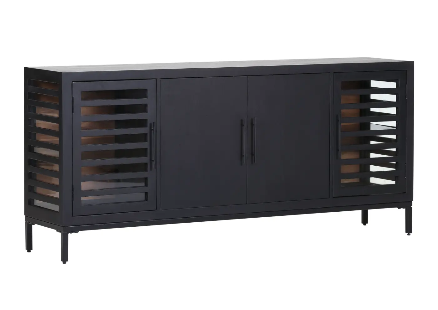 Gutmann  Sidebord Showcase Akazie schwarz/gesmoked