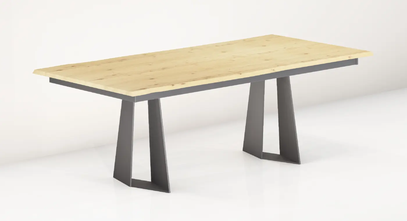 Venjako Esstisch ET 674 Chic Wildeiche hell 220 (320) x 100 cm