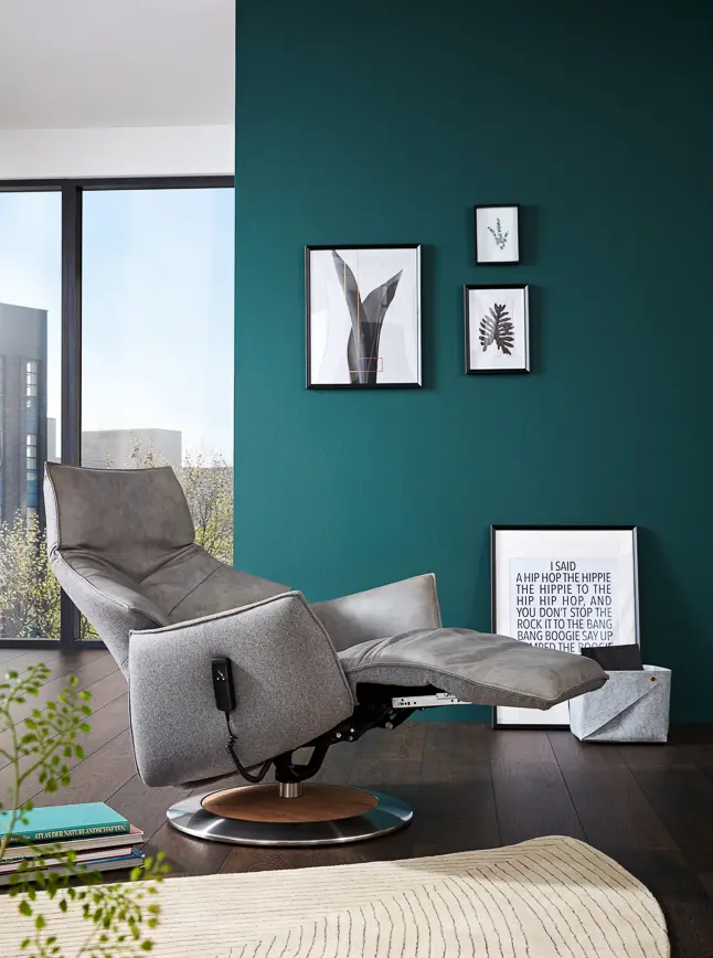 Himolla  Relaxsessel Serie Lounger 7911 Longlife Leder anthrazit manuell/1motorisch Herz-Waage