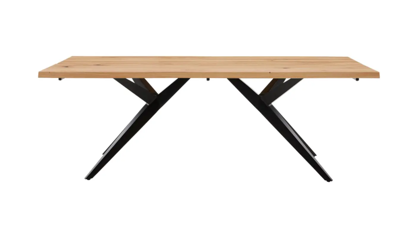 Interliving  Design-Baumtisch Serie 5118 Charaktereiche massiv geölt ca. 200 x 100 cm