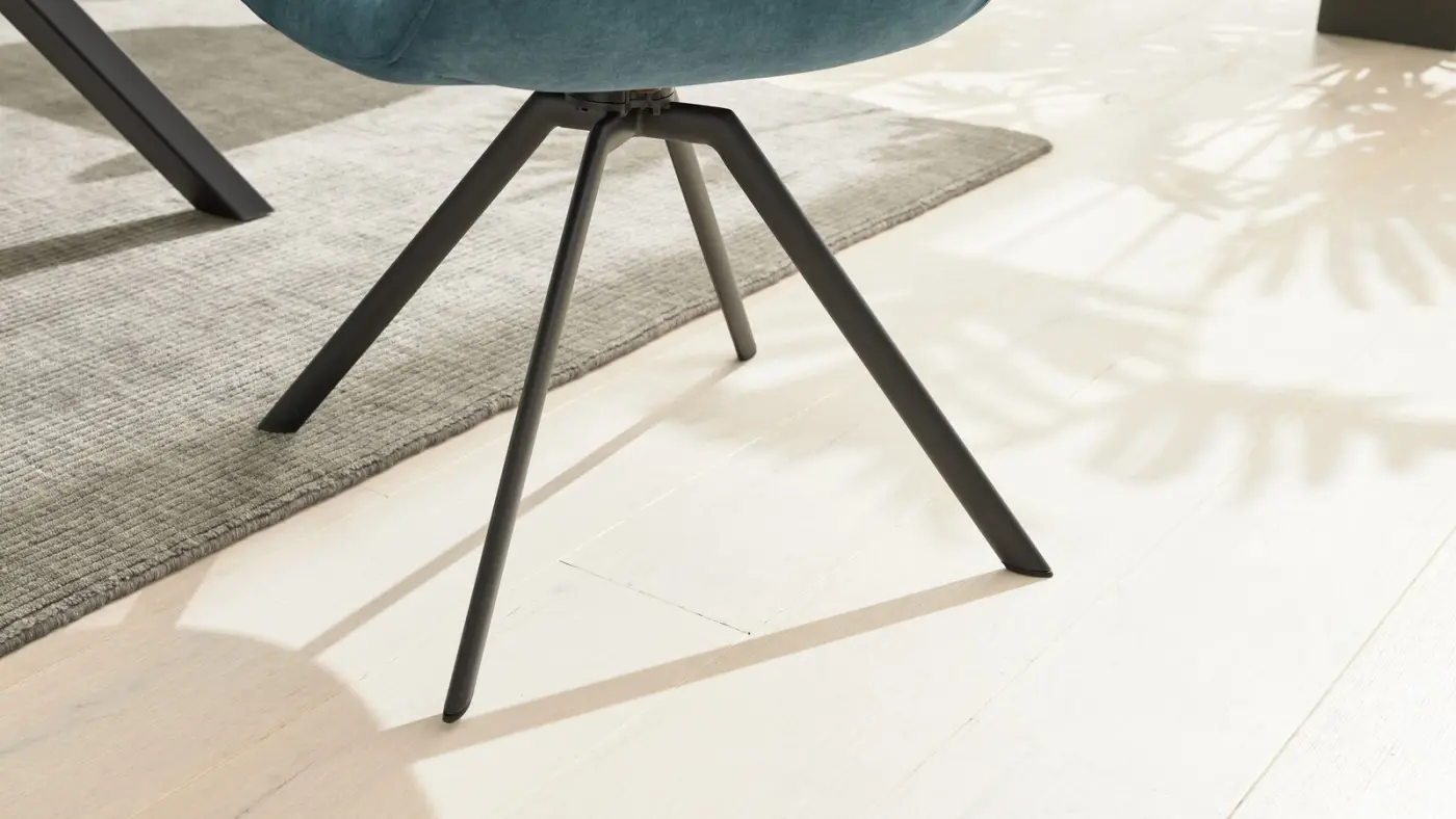 Interliving  Sessel 5112 mit Drehfunktion petrol/schwarz
