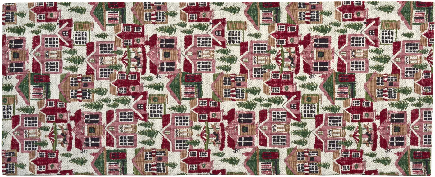 Sander Tischläufer Villa red/green 50 x 140 cm