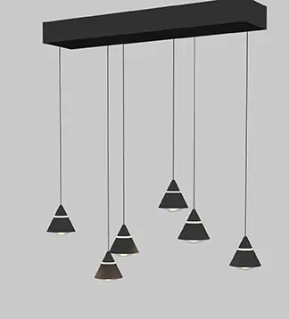 Trio Leuchten  Pendelleuchte Romeo Metall schwarz