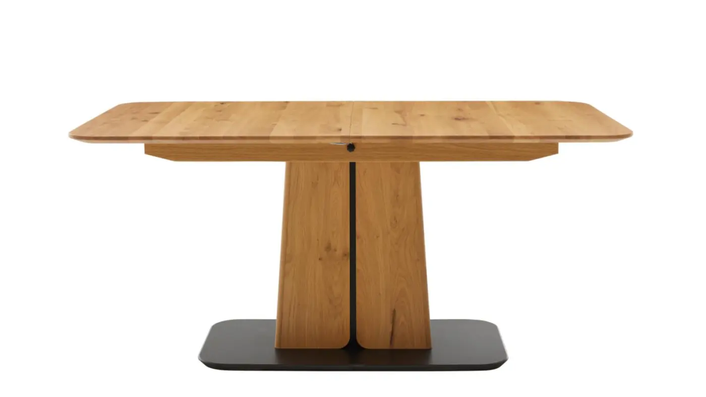 Interliving Design-Tisch Serie 5124  Eiche massiv ca. 180(220) x 90 cm