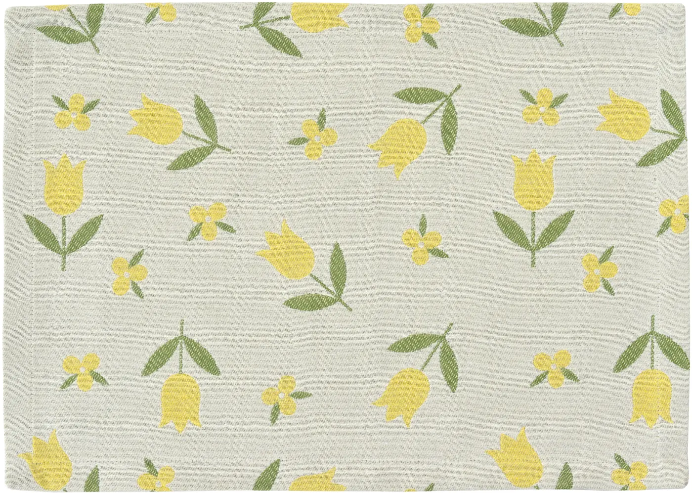 Sander Tischset Tulie ecru/yellow 35 x 50 cm