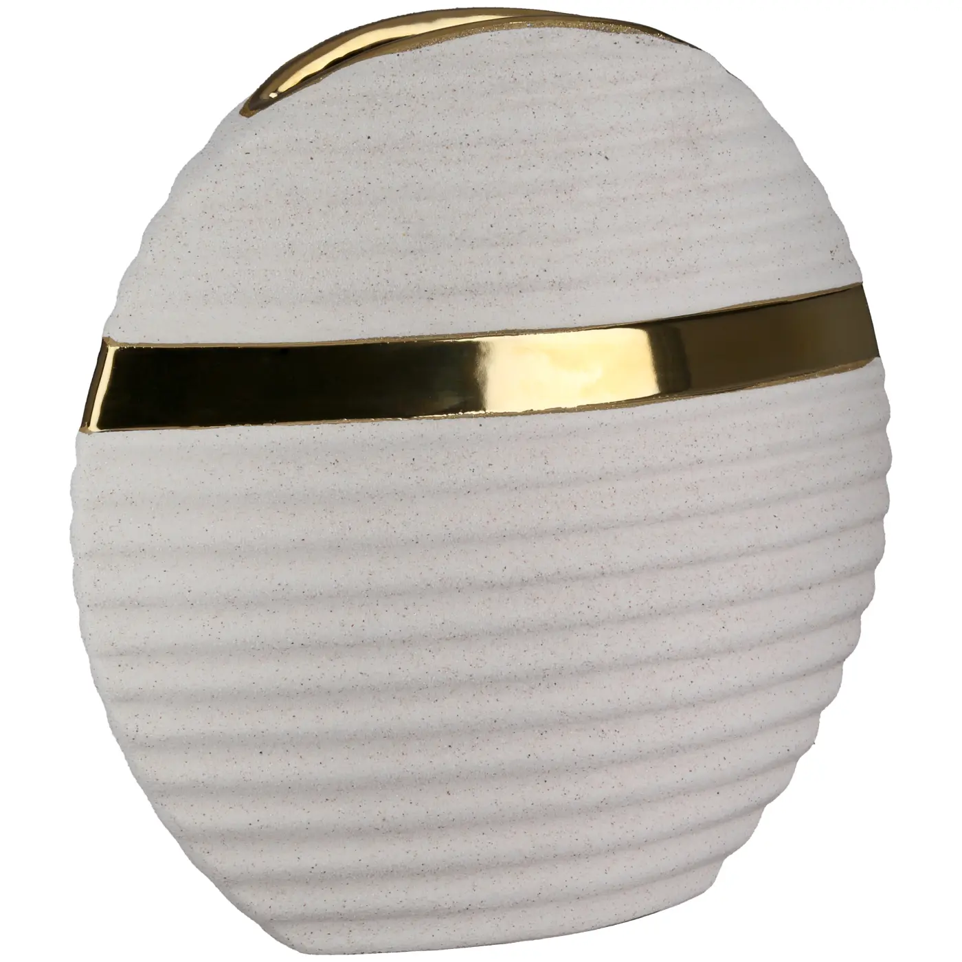 Gilde Vase Dune beige L 3.5 x B 21 x H 20.5 cm
